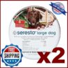 Online Sale: **2 Collars** Seresto Flea & Tick Collar for Large Dogs over 18 lbs(27 inch)