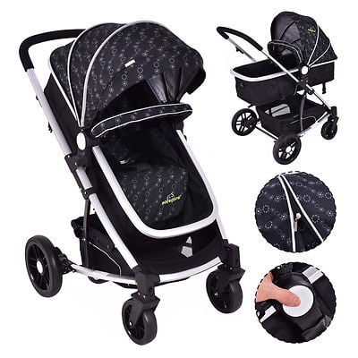 Online Sale: 2 In 1 Foldable Baby Stroller Kids Travel Newborn Infant Buggy Pushchair Black