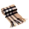 Buy Best 2018 NEW！Brown Burberry The Classic Check Cashmere Scarf Brand New