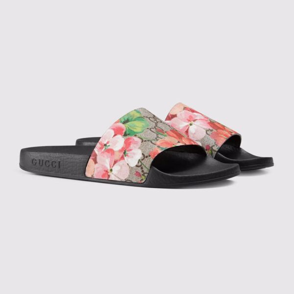 Buy Best 2018 NWT Gucci Women's Blooms slide sandal GG Supreme Canvas Size US6-11