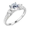 Buy Best 2.25 Ct Round Cut 3-Stone Engagement Wedding Ring Real Solid 14K White Gold
