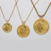 Buy Best 22k 1/10 oz. Standing Liberty gold coin Pendent! w/ 18" 14k fine gold Necklace.