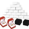Online Sale: 48 Pcs <HOT DEAL!> RING BOXES RING DISPLAYS  JEWELRY BOX WHOLESALE VELOUR BOX