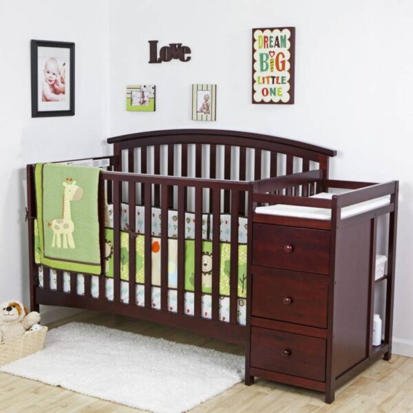Buy Best 5 in 1 Side Convertible Crib Changer Nursery Furniture Baby Toddler Bed