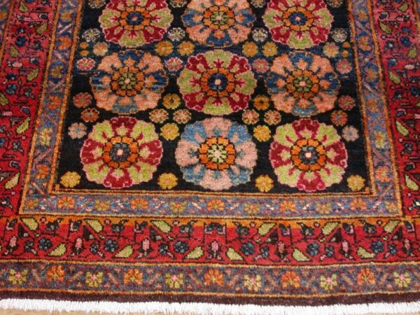 Buy Best 5 x 8 Antique PERSIAN KURDISH Tribal Hand Knotted Wool NAVY RED Oriental Rug