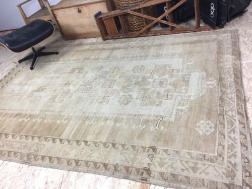 Buy Best 6 X 9 Carpet Turkish Oushak Natura Colors Handmade 1960's Vintage French Country