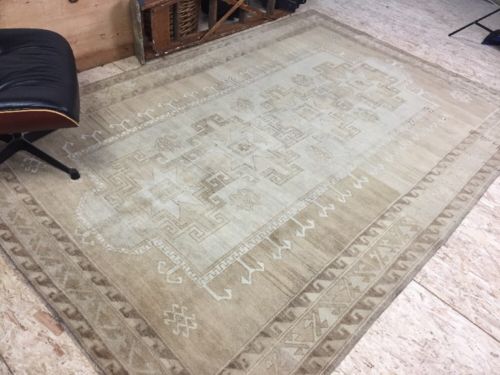 Buy Best 6 X 9 Carpet Turkish Oushak Natura Colors Handmade 1960's Vintage French Country