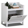 Online Sale: Bathroom Floor Cabinet Storage Stand White Wood Furniture Organizer Kitchen Bath
