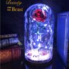 Buy Best Beauty and the Beast Enchanted Rose Handmade out of Metal with LED Lights