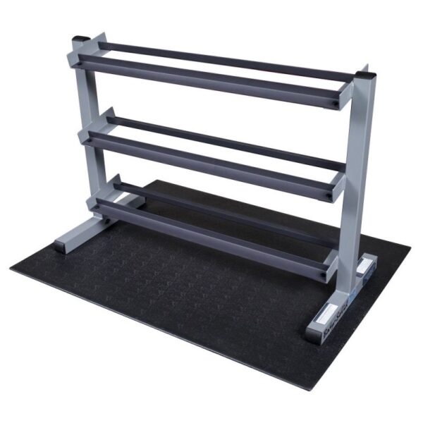 Online Sale: Body-Solid 3 Tier Horizontal Dumbbell Rack GDR363- Gym Storage Fitness Equipment