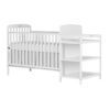 Online Sale: Dream On Me, 4 in 1 Full Size Crib and Changing Table Combo, White
