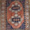 Online Sale: EXTRA SPECIAL ANTIQUE PERSIAN AFSHAR TRIBAL RUG - 4'7" x 6'4" RED & BLUE
