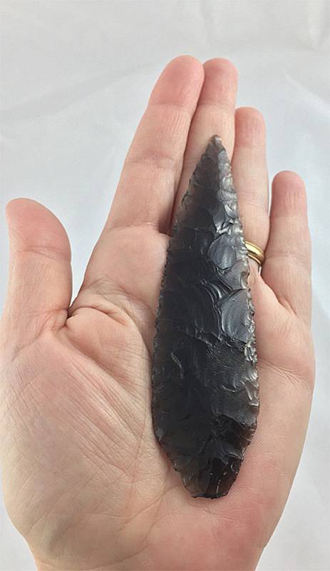 Buy Best Early Archaic Obsidian Knife - Certified - Dwain Rogers COA