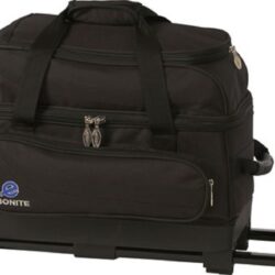 Buy Best Ebonite Transport 2 Ball Roller Bowling Bag with Wheels Color is Black