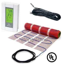 Online Sale: Electric Tile Radiant Warm Floor Heat Heated Mat Kit - 120V + Digital Thermostat