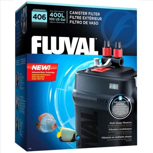 Buy Best FLUVAL 406 AQUARIUM CANISTER FILTER with COMPLETE MEDIA Plus 3 YEAR WARRANTY