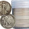Buy Best FULL DATES  Roll of 20 $10 Face Value 90% Silver Walking Liberty Half Dollars