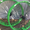 Buy Best Fat Bike Wheelset 26 x 100mm QR 9s Freehub Disc Brake Compatible Green