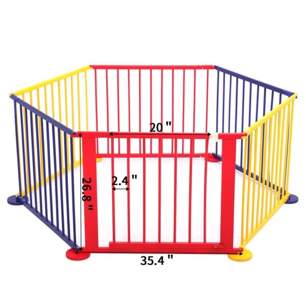 Buy Best Fence Portable Pet Outdoors 6 Panel Play Pen Safety Gate Children Yard Baby Kids