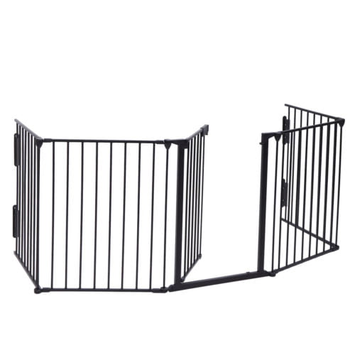 Buy Best Fireplace Fence Baby Safety Fence Hearth Gate Pet Cat Dog BBQ Metal Fire Gate