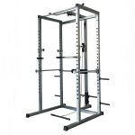 Online Sale: Fitness Power Rack w/Lat Pull Attachment Weight Holder Exercise Station Function