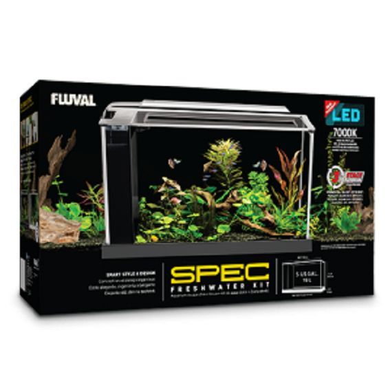 Buy Best Fluval Spec V Aquarium 5 gallon  black  Desktop Glass Aquarium