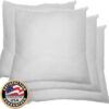 Buy Best Foamily 4 Pack- Premium Hypoallergenic Pillow Insert Sham Square Forms ALL SIZES
