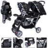 Online Sale: Foldable Twin Baby Double Stroller Kids Jogger Travel Infant  Pushchair Black