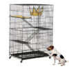 Online Sale: Folding Collapsible Pet Cat Wire Cage Indoor Outdoor Playpen Vacation Size L