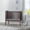 Online Sale: Folding Portable Crib with Mattress, Dark Chocolate For Small Spaces or Travel