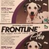 Buy Best Frontline Plus for Large Dogs 45-88lbs (20-40kg) 6 Pack For 6 Month Supply, New!