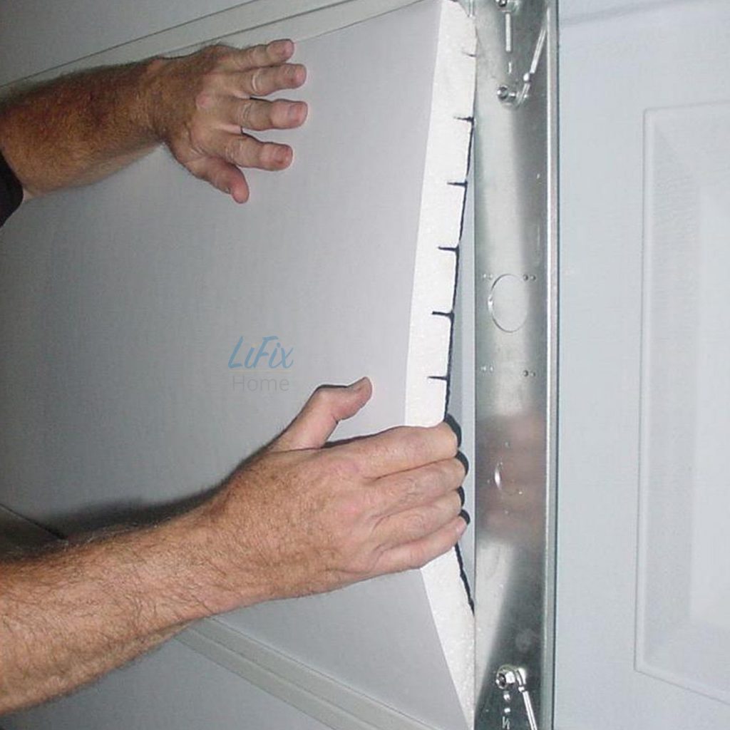 Modern Garage Door Insulation Inserts for Large Space