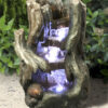 Online Sale: Indoor Water Fountain Lights Led Tree Waterfall Tabletop Home Zen Decor Kit