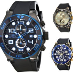 Buy Best Invicta Men's Pro Diver Chronograph 50mm Rubber Watch - Choice of Color
