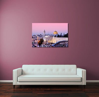 Online Sale: Jerusalem Israel Wailing Wall Gallery Wrapped Canvas Wall Art 30"x20" or 20"x16"