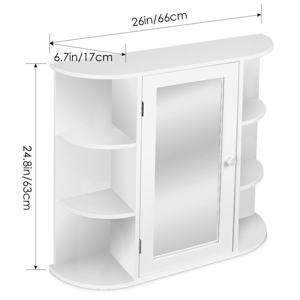 Buy Cheap Medicine Cabinet White Framed Mirror Door Wall ...