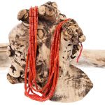 Buy Best Meditteranean Coral Navajo Necklace Pueblo Beads GRADE AA Natural OxBlood RED