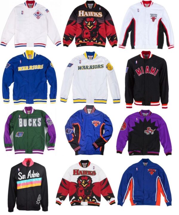 Online Sale: Men's NBA Mitchell & Ness Jacket - Authentic Warm Up - All Teams & Colors