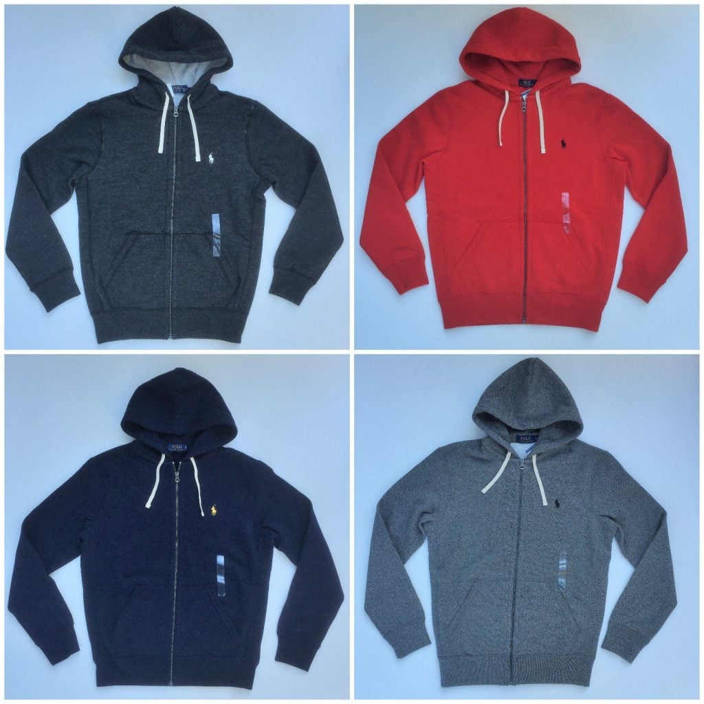 polo zip up jacket men's