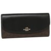 Online Sale: NWT Authen Coach F54022  Women's Slim Envelope Wallet Brown Black PVC & Leather
