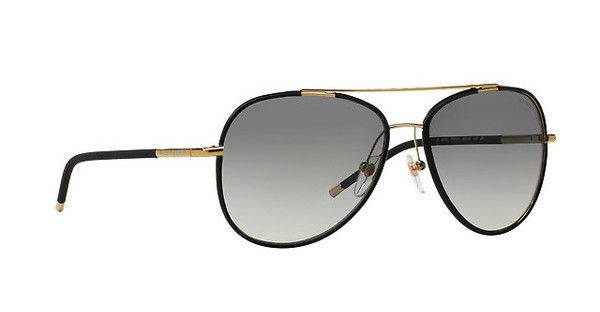 Buy Best NWT Burberry Sunglasses BE 3078J 114511 Gold Matte Black/Grey Gradient 57 mm NIB