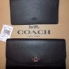 Buy Best NWT Coach F16613 Black Pebbled Leather Checkbook Wallet F16613 $250 FREE SHIP!