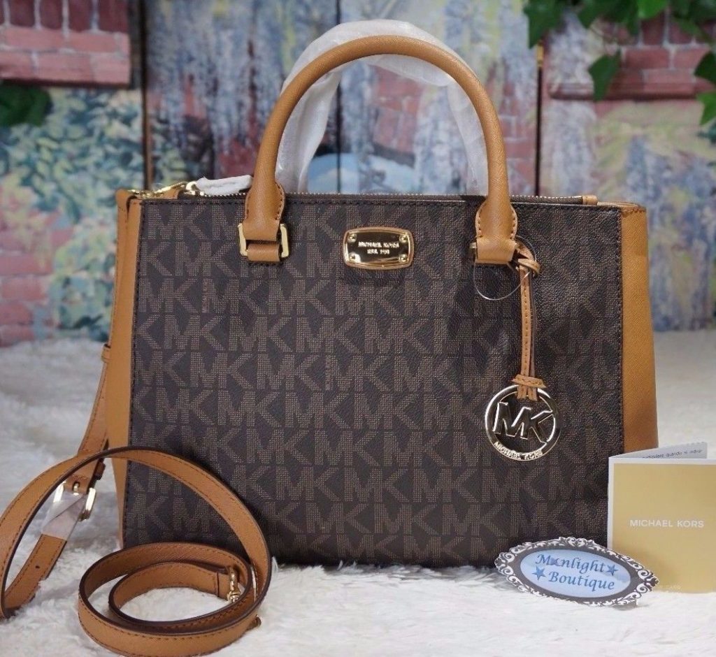 michael kors purse brown