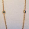 Buy Best NWT! MINT! JULIE VOS "Escala" Extended Length Station Necklace-Aqua Chalcedony