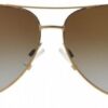 Online Sale: NWT Michael Kors Sunglasses MK 5004 1014T5 Polarized Gold / Brown Gradient 59mm