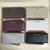 Online Sale: NWT Michael Kors Travel Continental Leather PVC Wallet Various Color