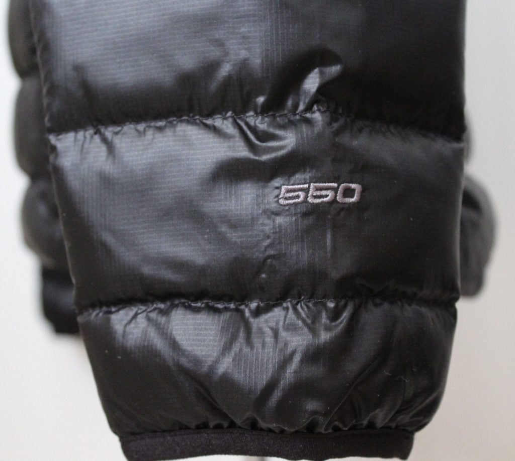 north face 550 coat