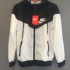 Online Sale: Nike Women Windrunner Windbreaker Black & White Sport Hooded Sweater Jacket NWT
