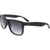 Buy Best Ray-Ban Men's Justin RB4165-601/8G-55 Black Wayfarer Sunglasses
