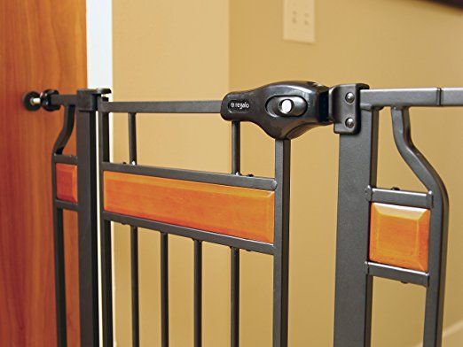 Buy Best Regalo Home Accents Extra Tall Walk Thru Gate, Hardwood and Steel, New